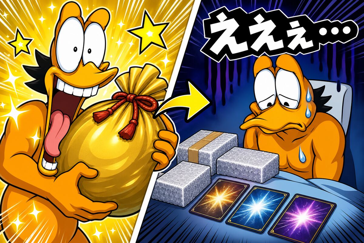 【悲報】カードラッシュの「ポケカ50万円福袋」、開封者「弱すぎて終わり」→オカルトマニア入りの中身に「店の値段なら50万超えとるやろ」とツッコミ殺到